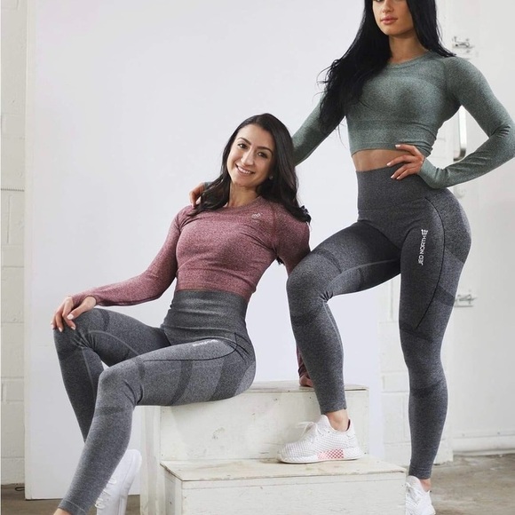❤️Jed North Gray Leggings with High-Rise Waistband - Picture 4 of 11
